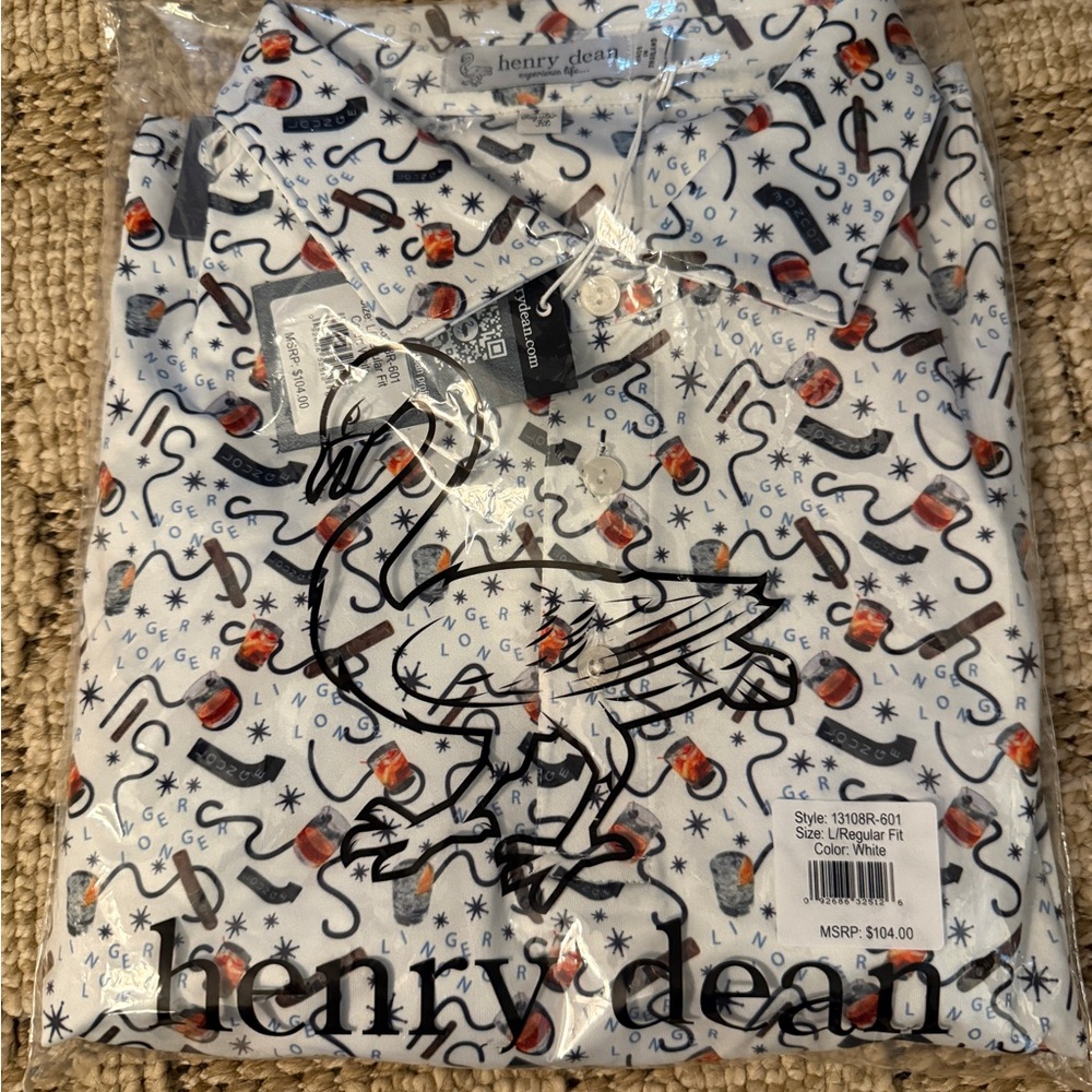 Henry Dean Linger Longer Performance Golf Polo